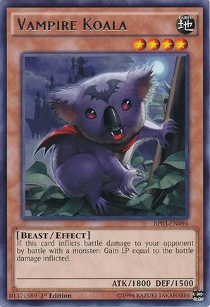 Vampire Koala (BP03-EN094) - Battle Pack 3: Monster League 1st Edition - Premium Yugioh Single from Konami - Just $0.08! Shop now at Game Crave Tournament Store