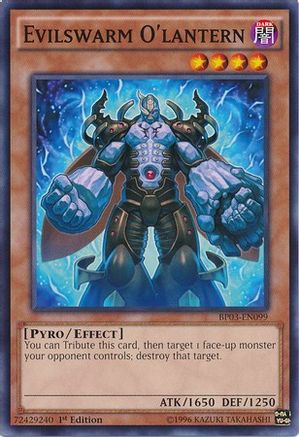 Evilswarm O'lantern (BP03-EN099) - Battle Pack 3: Monster League 1st Edition - Premium Yugioh Single from Konami - Just $0.08! Shop now at Game Crave Tournament Store