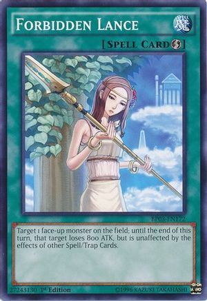 Forbidden Lance (BP03-EN172) - Battle Pack 3: Monster League 1st Edition - Premium Yugioh Single from Konami - Just $0.08! Shop now at Game Crave Tournament Store