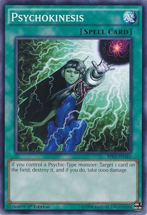 Psychokinesis (BP03-EN161) - Battle Pack 3: Monster League 1st Edition - Premium Yugioh Single from Konami - Just $0.25! Shop now at Game Crave Tournament Store