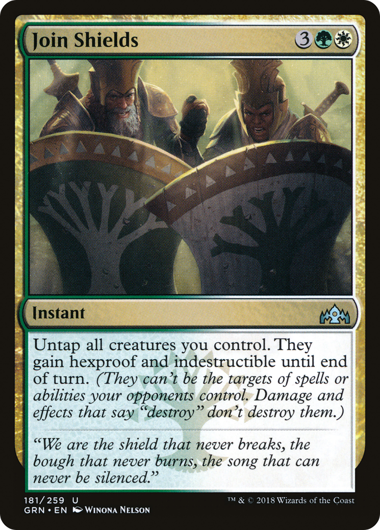 Join Shields (GRN-181) - Guilds of Ravnica Foil - Premium MTG Single from Wizards of the Coast - Just $0.36! Shop now at Game Crave Tournament Store