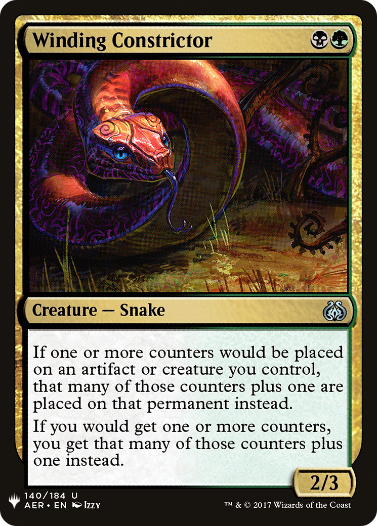 Winding Constrictor (MB1-1512) - Mystery Booster - Premium MTG Single from Wizards of the Coast - Just $0.17! Shop now at Game Crave Tournament Store