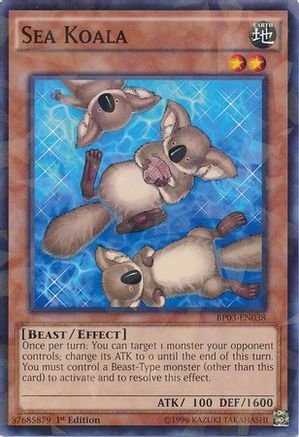 Sea Koala (Shatterfoil) (BP03-EN038) - Battle Pack 3: Monster League 1st Edition - Premium Yugioh Single from Konami - Just $0.67! Shop now at Game Crave Tournament Store