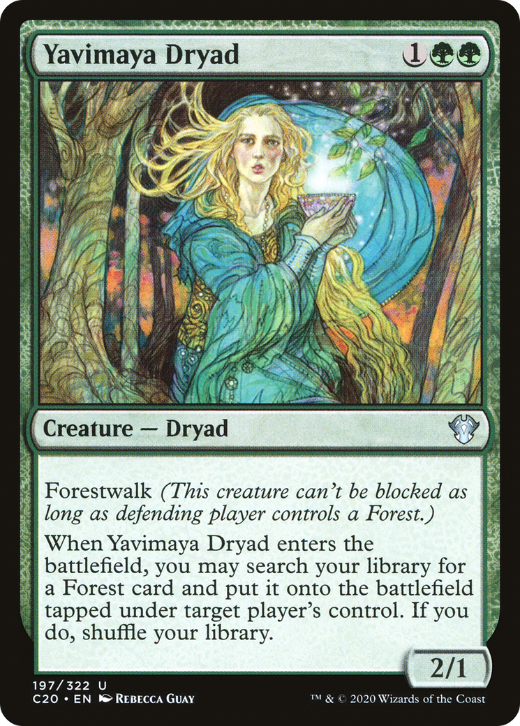 Yavimaya Dryad (C20-197) - Commander 2020 - Premium MTG Single from Wizards of the Coast - Just $0.21! Shop now at Game Crave Tournament Store