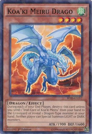 Koa'ki Meiru Drago (Shatterfoil) (BP03-EN057) - Battle Pack 3: Monster League 1st Edition - Premium Yugioh Single from Konami - Just $0.43! Shop now at Game Crave Tournament Store
