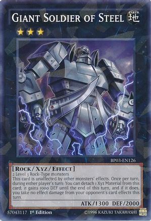 Giant Soldier of Steel (Shatterfoil) (BP03-EN126) - Battle Pack 3: Monster League 1st Edition - Premium Yugioh Single from Konami - Just $0.32! Shop now at Game Crave Tournament Store