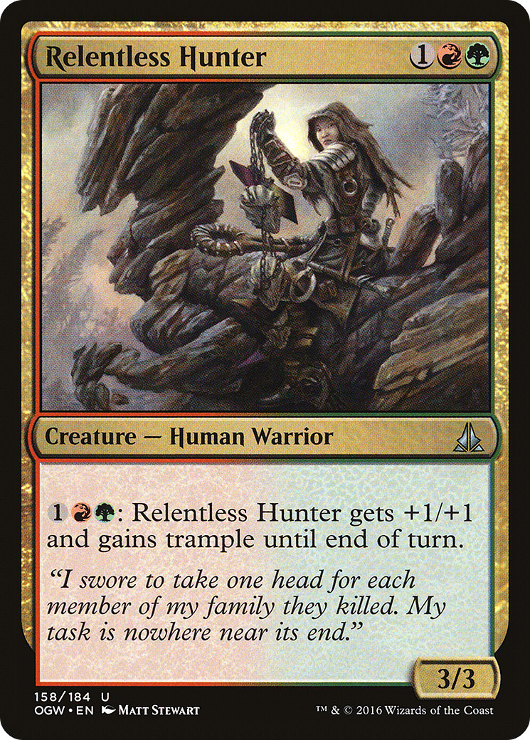 Relentless Hunter (OGW-158) - Oath of the Gatewatch - Premium MTG Single from Wizards of the Coast - Just $0.25! Shop now at Game Crave Tournament Store
