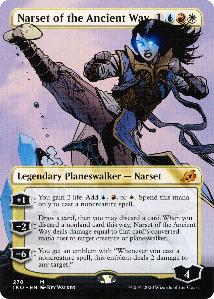 Narset of the Ancient Way (IKO-278) - Ikoria: Lair of Behemoths (Borderless) - Premium MTG Single from Wizards of the Coast - Just $0.17! Shop now at Game Crave Tournament Store