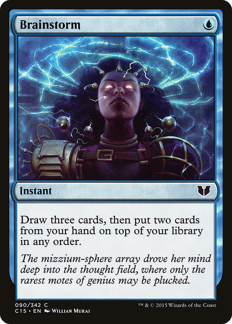 Brainstorm (C15-090) - Commander 2015 - Premium MTG Single from Wizards of the Coast - Just $0.32! Shop now at Game Crave Tournament Store