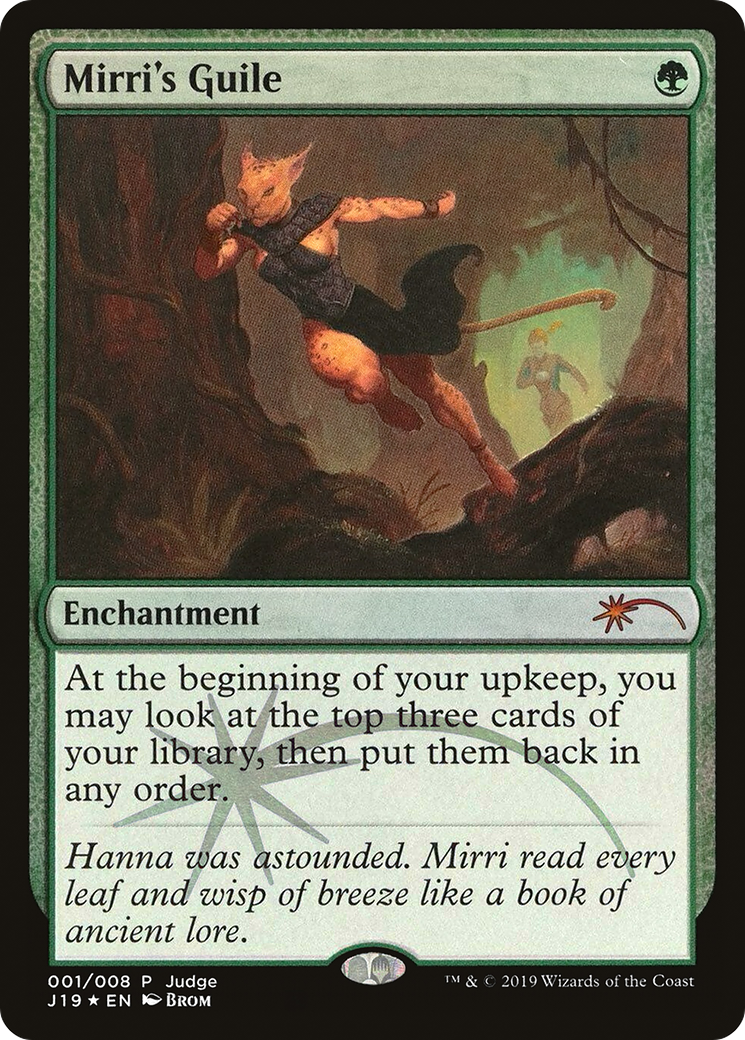 Mirri's Guile (J19-001) - Judge Gift Cards 2019 Foil - Premium MTG Single from Wizards of the Coast - Just $10.43! Shop now at Game Crave Tournament Store
