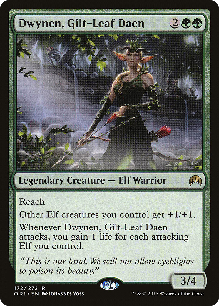 Dwynen, Gilt-Leaf Daen (ORI-172) - Magic Origins Foil - Premium MTG Single from Wizards of the Coast - Just $0.42! Shop now at Game Crave Tournament Store