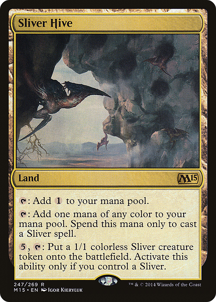 Sliver Hive (M15-247) - Magic 2015 Foil - Premium MTG Single from Wizards of the Coast - Just $37.38! Shop now at Game Crave Tournament Store