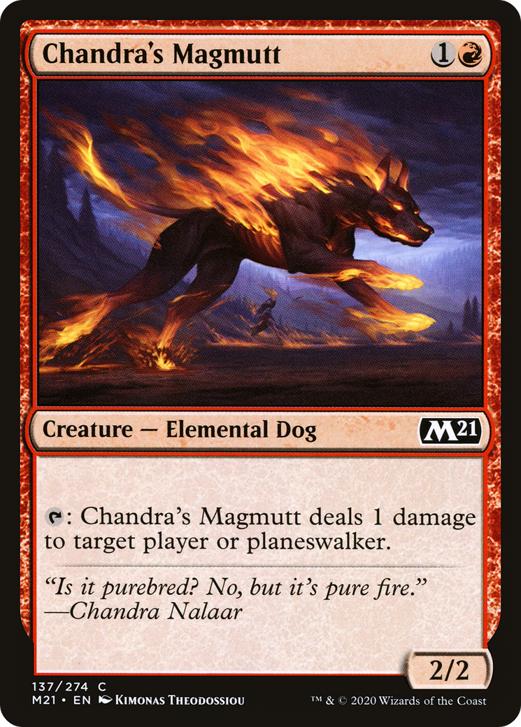 Chandra's Magmutt (M21-137) - Core Set 2021 Foil - Premium MTG Single from Wizards of the Coast - Just $0.08! Shop now at Game Crave Tournament Store