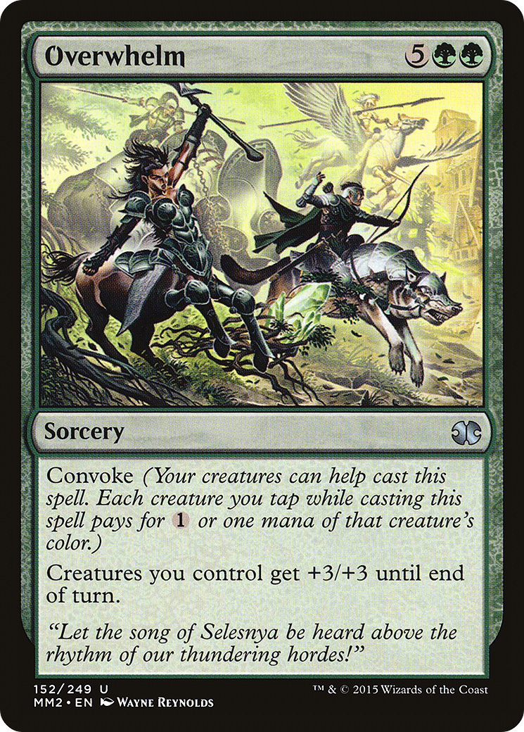 Overwhelm (MM2-152) - Modern Masters 2015 - Premium MTG Single from Wizards of the Coast - Just $0.08! Shop now at Game Crave Tournament Store