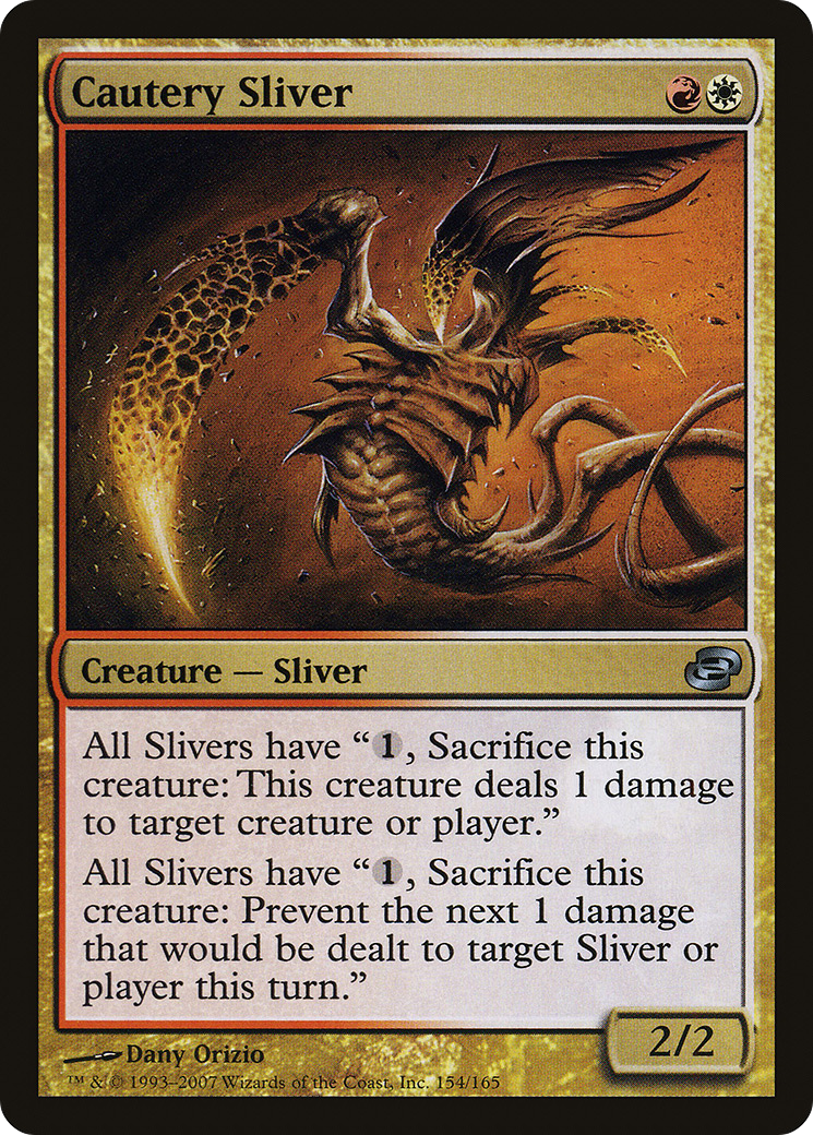 Cautery Sliver (PLC-154) - Planar Chaos Foil - Premium MTG Single from Wizards of the Coast - Just $0.47! Shop now at Game Crave Tournament Store