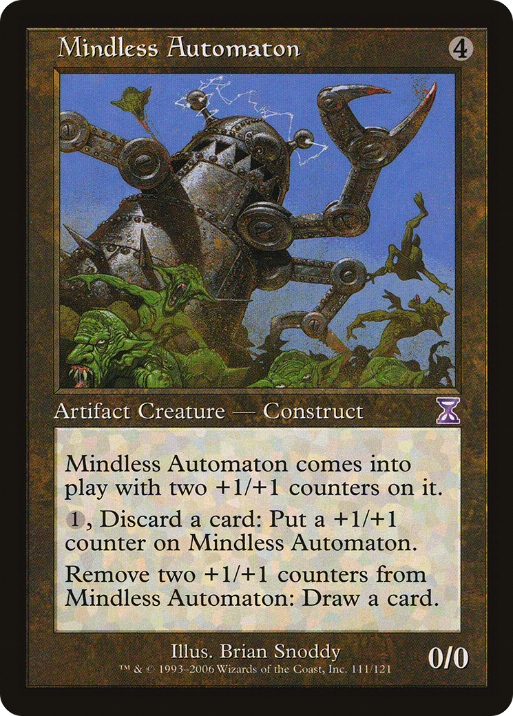 Mindless Automaton (TSB-111) - Time Spiral Timeshifted Foil - Premium MTG Single from Wizards of the Coast - Just $9.47! Shop now at Game Crave Tournament Store