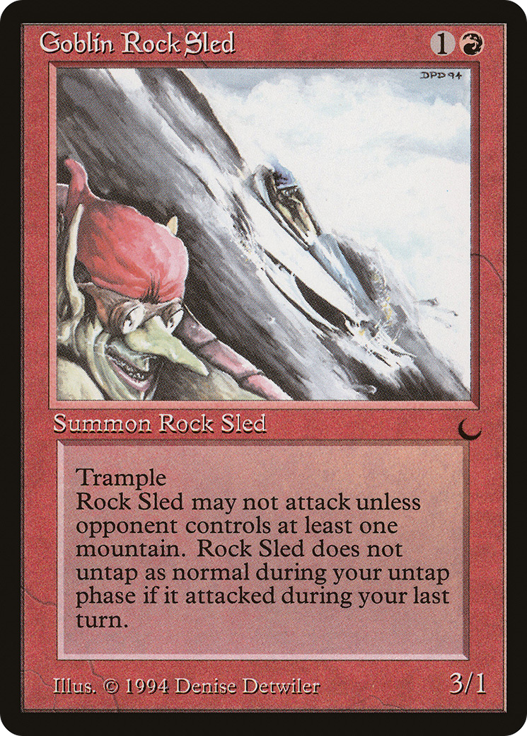Goblin Rock Sled (DRK-067) - The Dark - Premium MTG Single from Wizards of the Coast - Just $0.25! Shop now at Game Crave Tournament Store