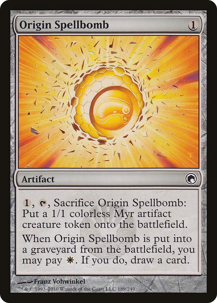 Origin Spellbomb (SOM-189) - Scars of Mirrodin Foil - Premium MTG Single from Wizards of the Coast - Just $0.21! Shop now at Game Crave Tournament Store