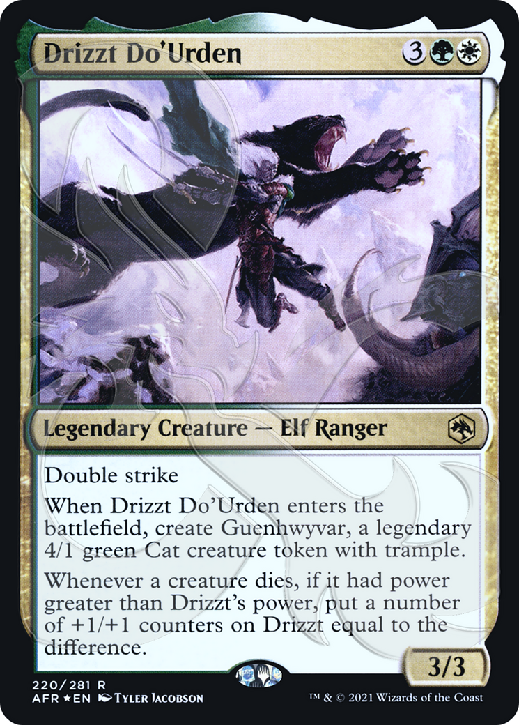 Drizzt Do'Urden (PAFR-220A) - Adventures in the Forgotten Realms Promos Foil - Premium MTG Single from Wizards of the Coast - Just $43.46! Shop now at Game Crave Tournament Store