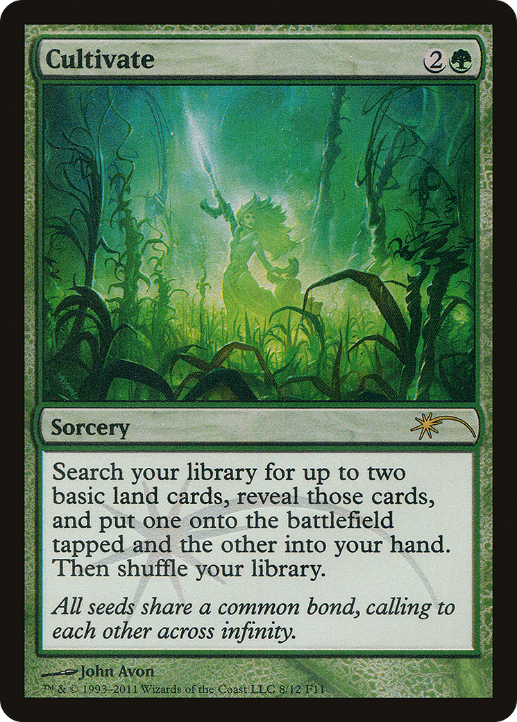 Cultivate (F11-008) - Friday Night Magic 2011 Foil - Premium MTG Single from Wizards of the Coast - Just $2.13! Shop now at Game Crave Tournament Store