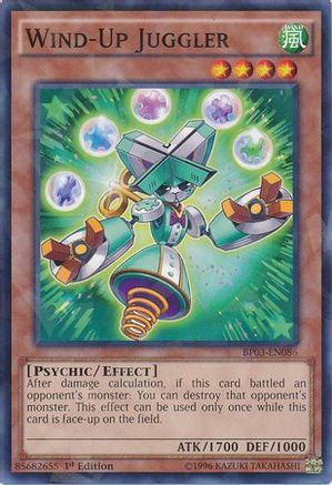 Wind-Up Juggler (Shatterfoil) (BP03-EN086) - Battle Pack 3: Monster League 1st Edition - Premium Yugioh Single from Konami - Just $0.08! Shop now at Game Crave Tournament Store