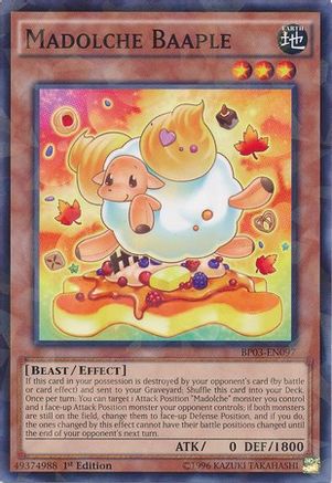 Madolche Baaple (Shatterfoil) (BP03-EN097) - Battle Pack 3: Monster League 1st Edition - Premium Yugioh Single from Konami - Just $0.13! Shop now at Game Crave Tournament Store