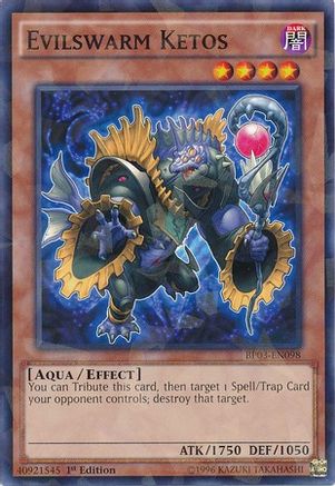 Evilswarm Ketos (Shatterfoil) (BP03-EN098) - Battle Pack 3: Monster League 1st Edition - Premium Yugioh Single from Konami - Just $0.08! Shop now at Game Crave Tournament Store