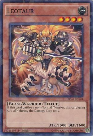 Leotaur (Shatterfoil) (BP03-EN102) - Battle Pack 3: Monster League 1st Edition - Premium Yugioh Single from Konami - Just $0.25! Shop now at Game Crave Tournament Store