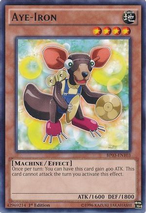 Aye-Iron (BP03-EN103) - Battle Pack 3: Monster League 1st Edition - Premium Yugioh Single from Konami - Just $0.25! Shop now at Game Crave Tournament Store