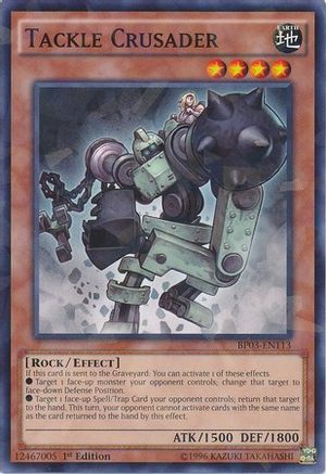 Tackle Crusader (Shatterfoil) (BP03-EN113) - Battle Pack 3: Monster League 1st Edition - Premium Yugioh Single from Konami - Just $0.20! Shop now at Game Crave Tournament Store