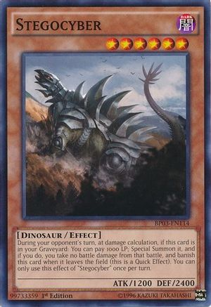Stegocyber (BP03-EN114) - Battle Pack 3: Monster League 1st Edition - Premium Yugioh Single from Konami - Just $0.25! Shop now at Game Crave Tournament Store