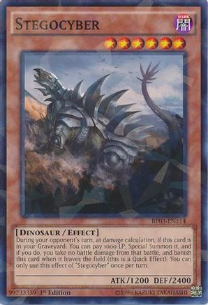 Stegocyber (Shatterfoil) (BP03-EN114) - Battle Pack 3: Monster League 1st Edition - Premium Yugioh Single from Konami - Just $0.09! Shop now at Game Crave Tournament Store