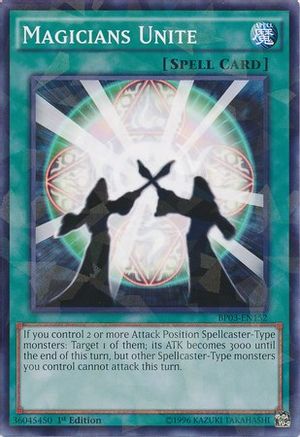 Magicians Unite (Shatterfoil) (BP03-EN152) - Battle Pack 3: Monster League 1st Edition - Premium Yugioh Single from Konami - Just $0.08! Shop now at Game Crave Tournament Store