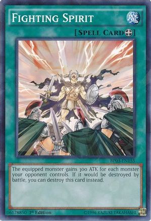 Fighting Spirit (Shatterfoil) (BP03-EN155) - Battle Pack 3: Monster League 1st Edition - Premium Yugioh Single from Konami - Just $0.28! Shop now at Game Crave Tournament Store