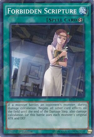 Forbidden Scripture (Shatterfoil) (BP03-EN184) - Battle Pack 3: Monster League 1st Edition - Premium Yugioh Single from Konami - Just $0.09! Shop now at Game Crave Tournament Store