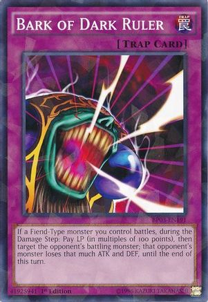 Bark of Dark Ruler (Shatterfoil) (BP03-EN191) - Battle Pack 3: Monster League 1st Edition - Premium Yugioh Single from Konami - Just $0.25! Shop now at Game Crave Tournament Store