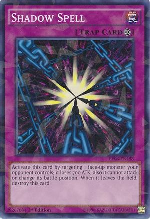 Shadow Spell (Shatterfoil) (BP03-EN198) - Battle Pack 3: Monster League 1st Edition - Premium Yugioh Single from Konami - Just $0.08! Shop now at Game Crave Tournament Store