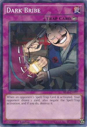 Dark Bribe (Shatterfoil) (BP03-EN202) - Battle Pack 3: Monster League 1st Edition - Premium Yugioh Single from Konami - Just $0.41! Shop now at Game Crave Tournament Store