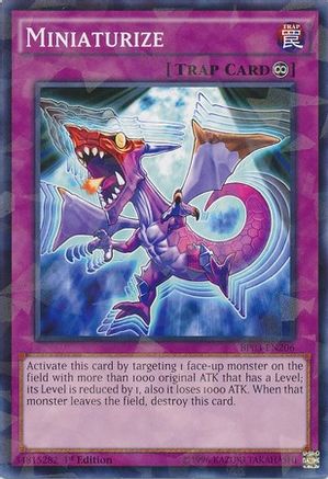 Miniaturize (Shatterfoil) (BP03-EN206) - Battle Pack 3: Monster League 1st Edition - Premium Yugioh Single from Konami - Just $0.08! Shop now at Game Crave Tournament Store