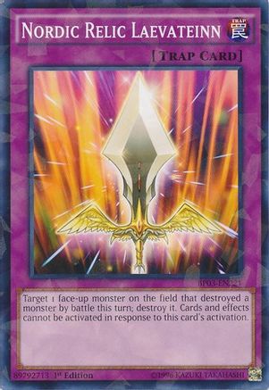 Nordic Relic Laevateinn (Shatterfoil) (BP03-EN221) - Battle Pack 3: Monster League 1st Edition - Premium Yugioh Single from Konami - Just $0.08! Shop now at Game Crave Tournament Store