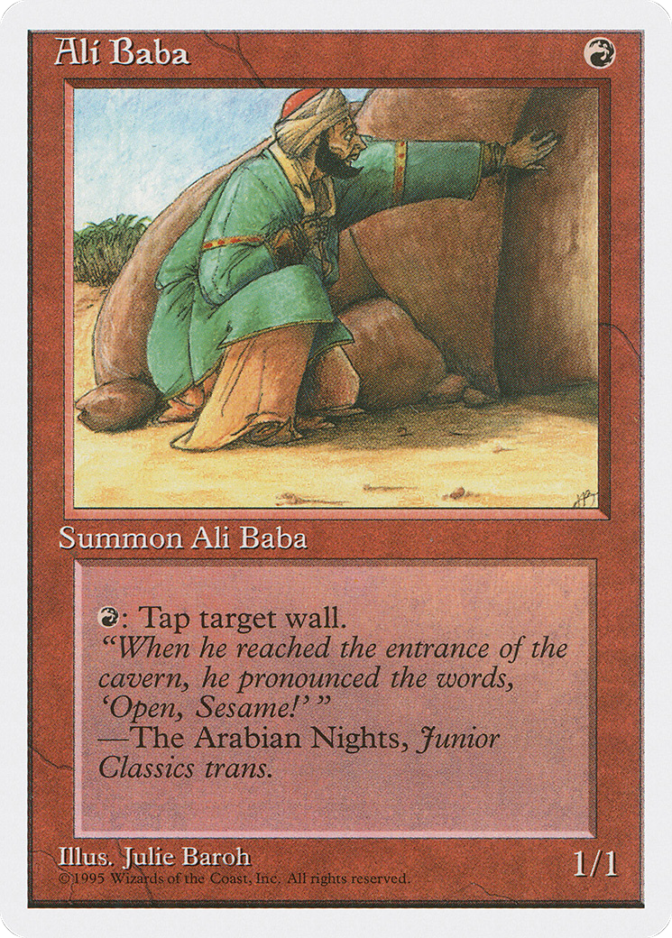 Ali Baba (4ED-175) - Fourth Edition - Premium MTG Single from Wizards of the Coast - Just $0.08! Shop now at Game Crave Tournament Store