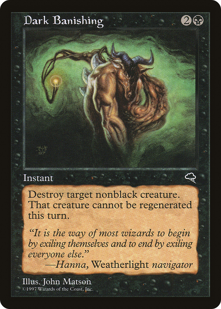 Dark Banishing (TMP-117) - Tempest - Premium MTG Single from Wizards of the Coast - Just $0.08! Shop now at Game Crave Tournament Store