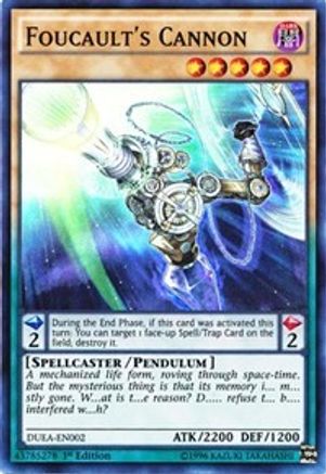 Foucault's Cannon (DUEA-EN002) - Duelist Alliance Unlimited - Premium Yugioh Single from Konami - Just $0.25! Shop now at Game Crave Tournament Store