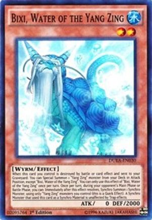 Bixi, Water of the Yang Zing (DUEA-EN030) - Duelist Alliance 1st Edition - Premium Yugioh Single from Konami - Just $0.73! Shop now at Game Crave Tournament Store