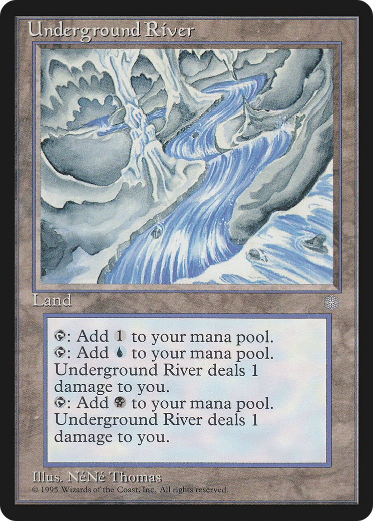 Underground River (ICE-362) - Ice Age - Premium MTG Single from Wizards of the Coast - Just $3.37! Shop now at Game Crave Tournament Store