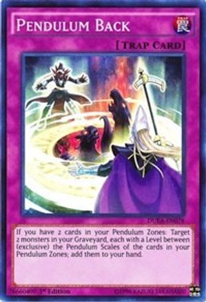 Pendulum Back (DUEA-EN078) - Duelist Alliance 1st Edition - Premium Yugioh Single from Konami - Just $0.25! Shop now at Game Crave Tournament Store