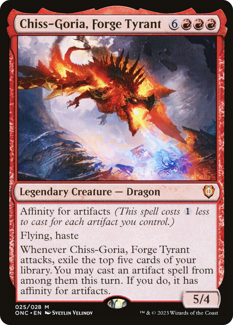 Chiss-Goria, Forge Tyrant (ONC-025) - Phyrexia: All Will Be One Commander - Premium MTG Single from Wizards of the Coast - Just $0.56! Shop now at Game Crave Tournament Store