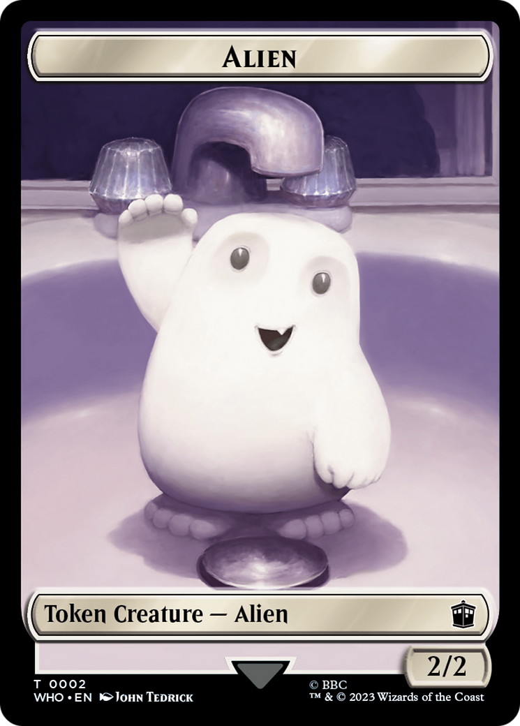 Alien (TWHO-002) - Doctor Who Tokens Foil - Premium MTG Single from Wizards of the Coast - Just $0! Shop now at Game Crave Tournament Store