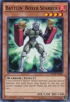 Battlin' Boxer Sparrer (MP14-EN004) - 2014 Mega-Tins Mega Pack 1st Edition - Premium Yugioh Single from Konami - Just $0.50! Shop now at Game Crave Tournament Store
