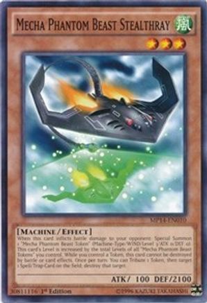 Mecha Phantom Beast Stealthray (MP14-EN010) - 2014 Mega-Tins Mega Pack 1st Edition - Premium Yugioh Single from Konami - Just $0.25! Shop now at Game Crave Tournament Store